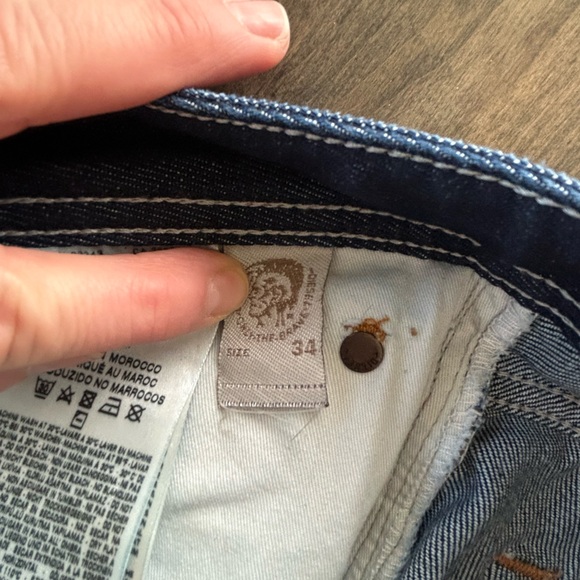 Diesel Larkee Dark Blue Regular Straight Jeans - Picture 7 of 13